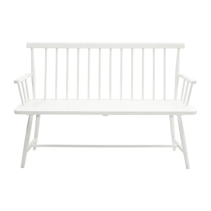 Vit 1898-fåtölj i modern modell.