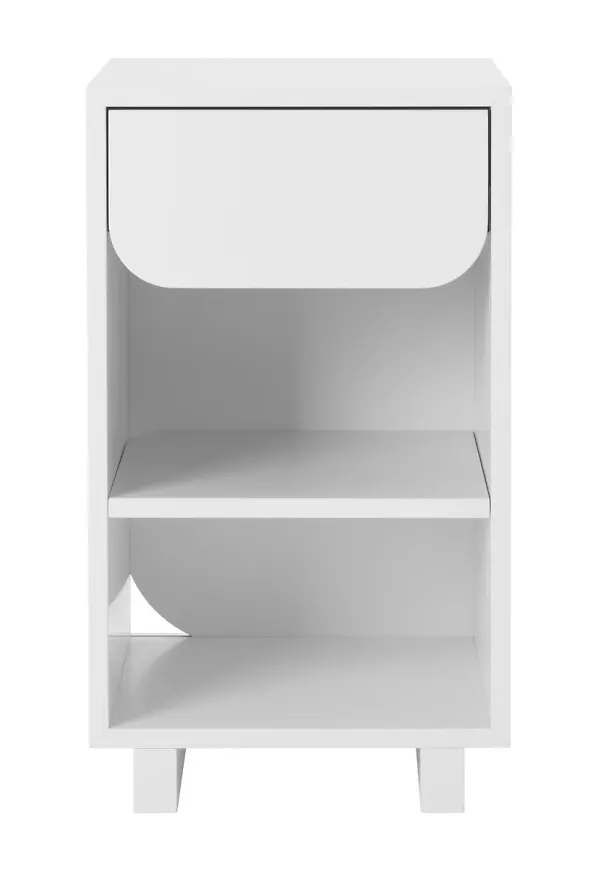 Vacker vit sängbord 2025 från 1898.