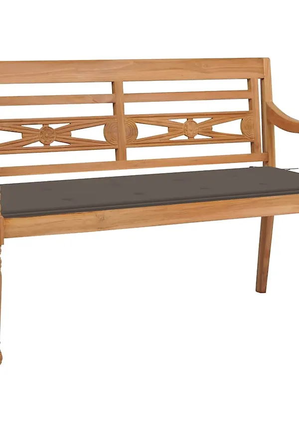 Komfortabel sittmöbel i teak från vidaXL.