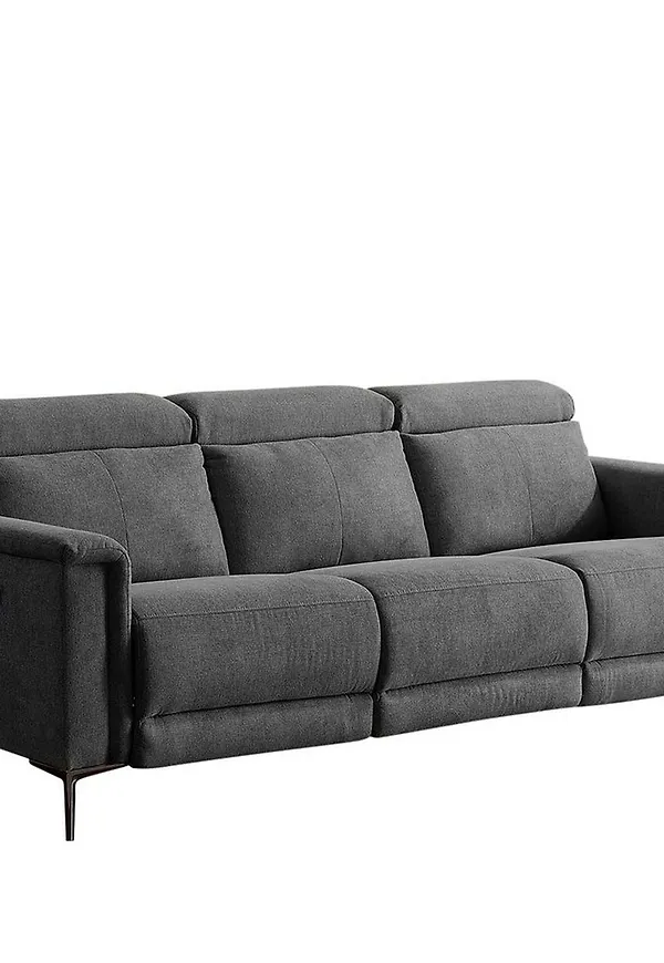 Grå Loft24-soffa i jättesnygg modell.