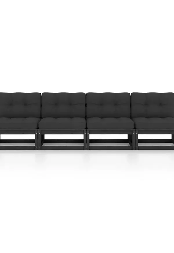 Skön trädgårdssoffa i svart från BeBasic.