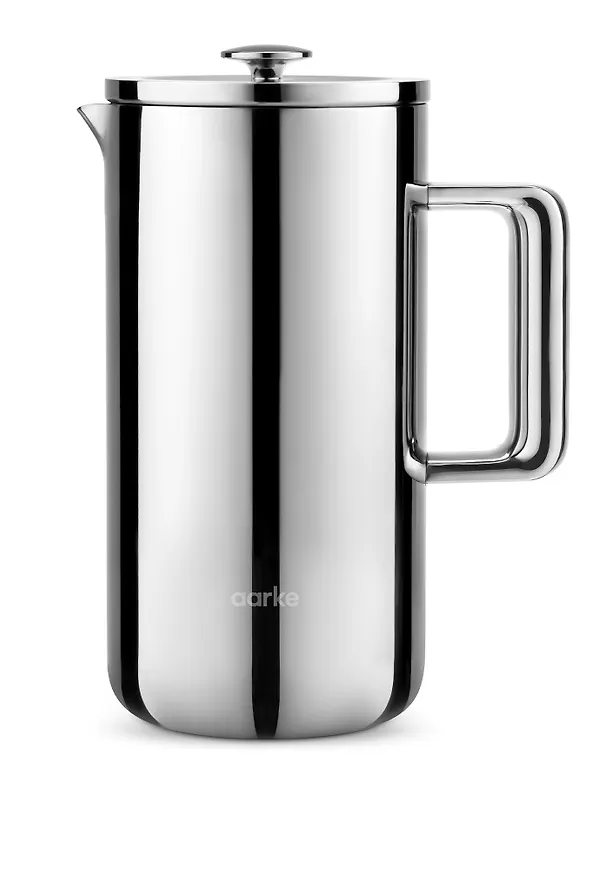 Silver Aarke-kaffemaskin i otroligt fin modell.