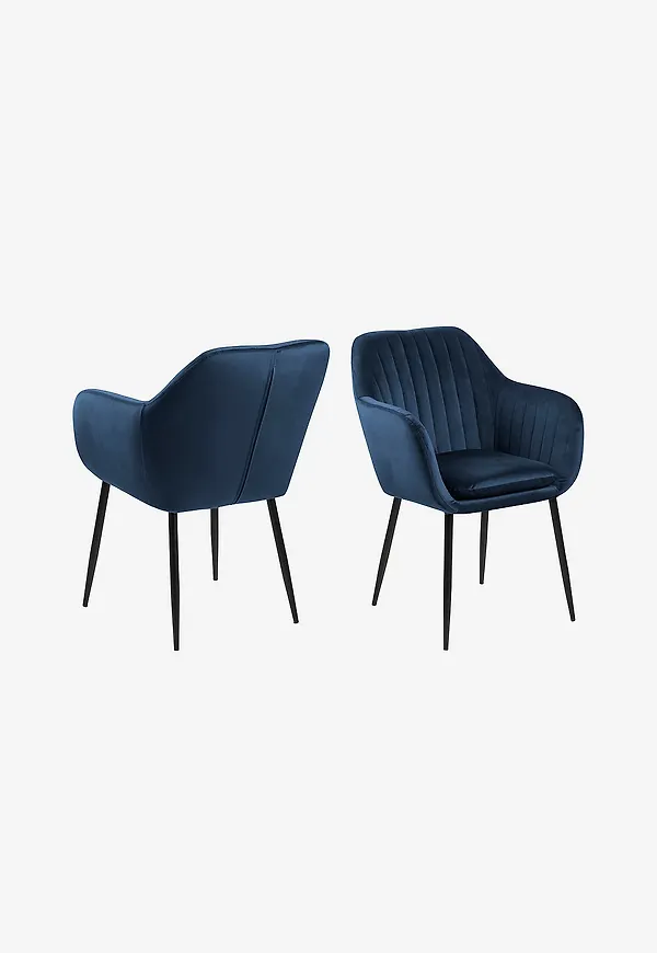 Blå AC Design Furniture-köksstol i klassisk modell.