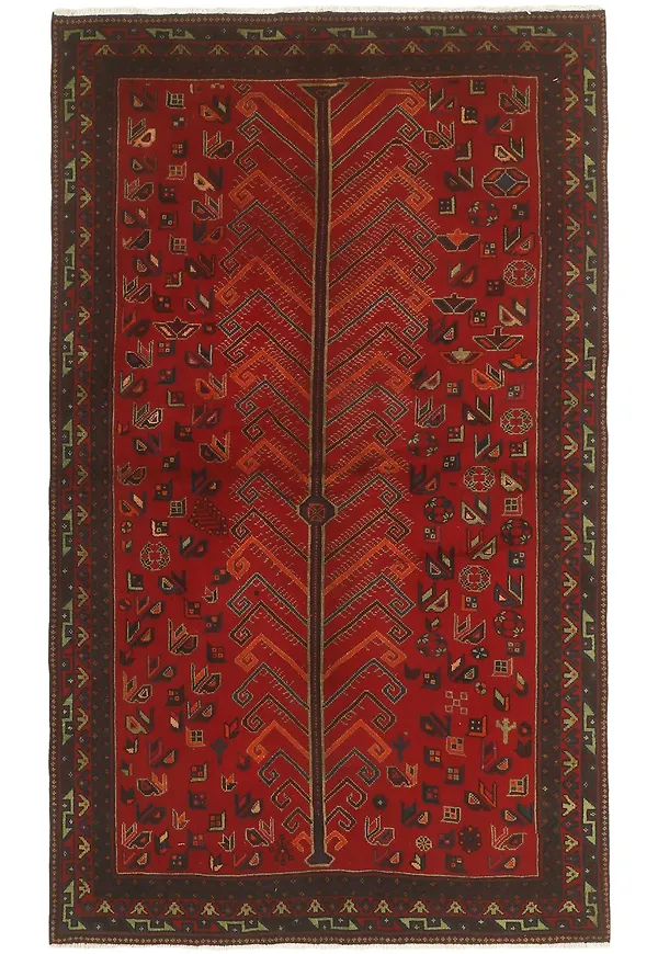 Elegant blå matta i bomull från Rezas.