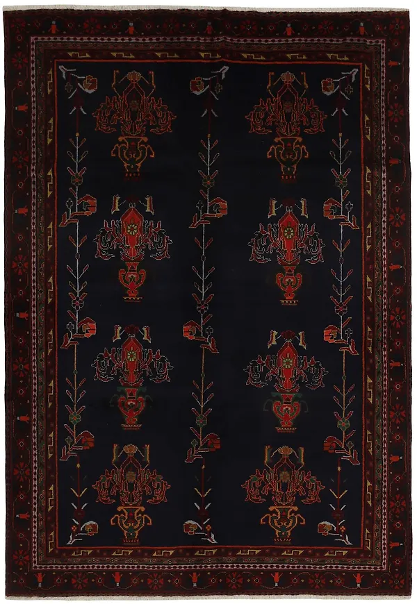 Röd Rezas-bomullsmatta i stilriktig modell.