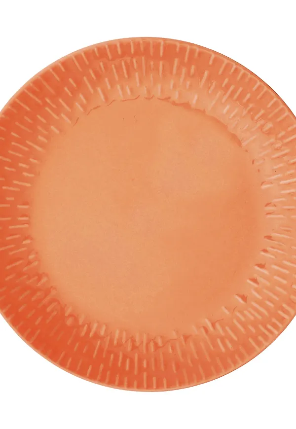 Orange Aida-tallrik i härlig modell.