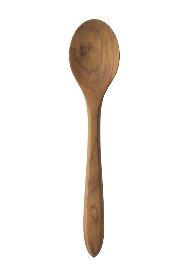 Riktigt snygg bestick i brun färg gjord i teak.