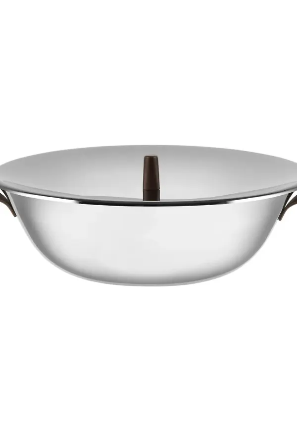 Riktigt fin wok i silverfärgade från Alessi.