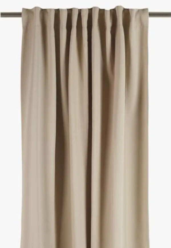 Trendig gardin i beiget från hemtex.