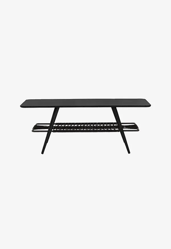 Klassisk soffbord i svart färg gjord i ek.