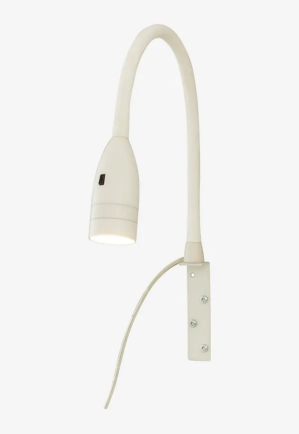Supersnygg sänglampa i vitt från Aneta Lighting.