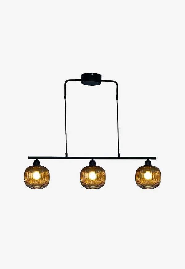 Brun Aneta Lighting-lampa i trendig modell.