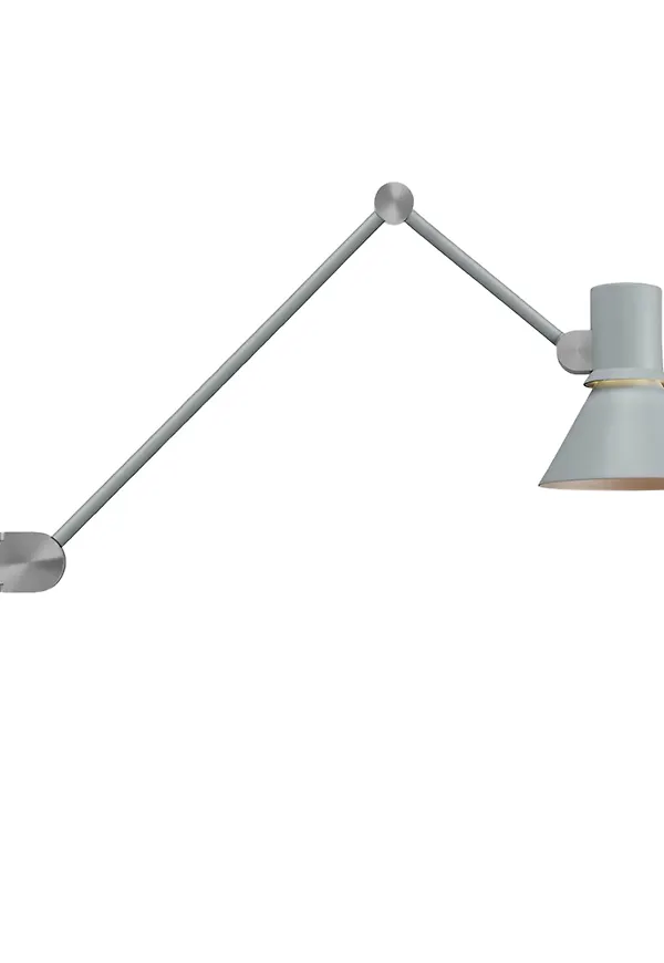 Snygg aluminiumlampa i grått från Anglepoise.