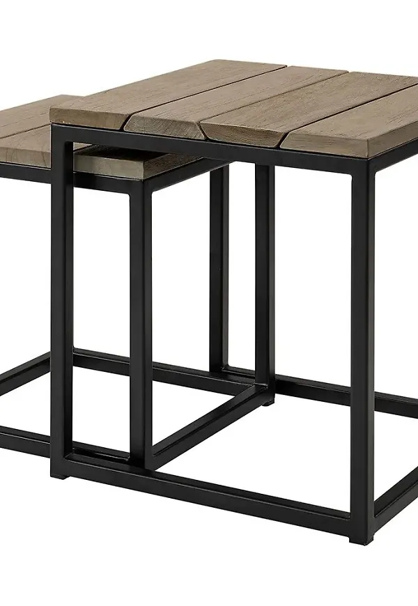 Svart Artwood-teakbord i jättefin modell.