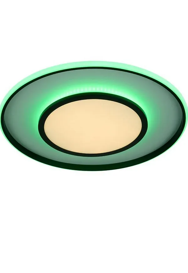 Smickrande taklampa i svart färg gjord i järn.