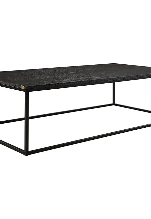 Modern soffbord i svart färg gjord i ek.