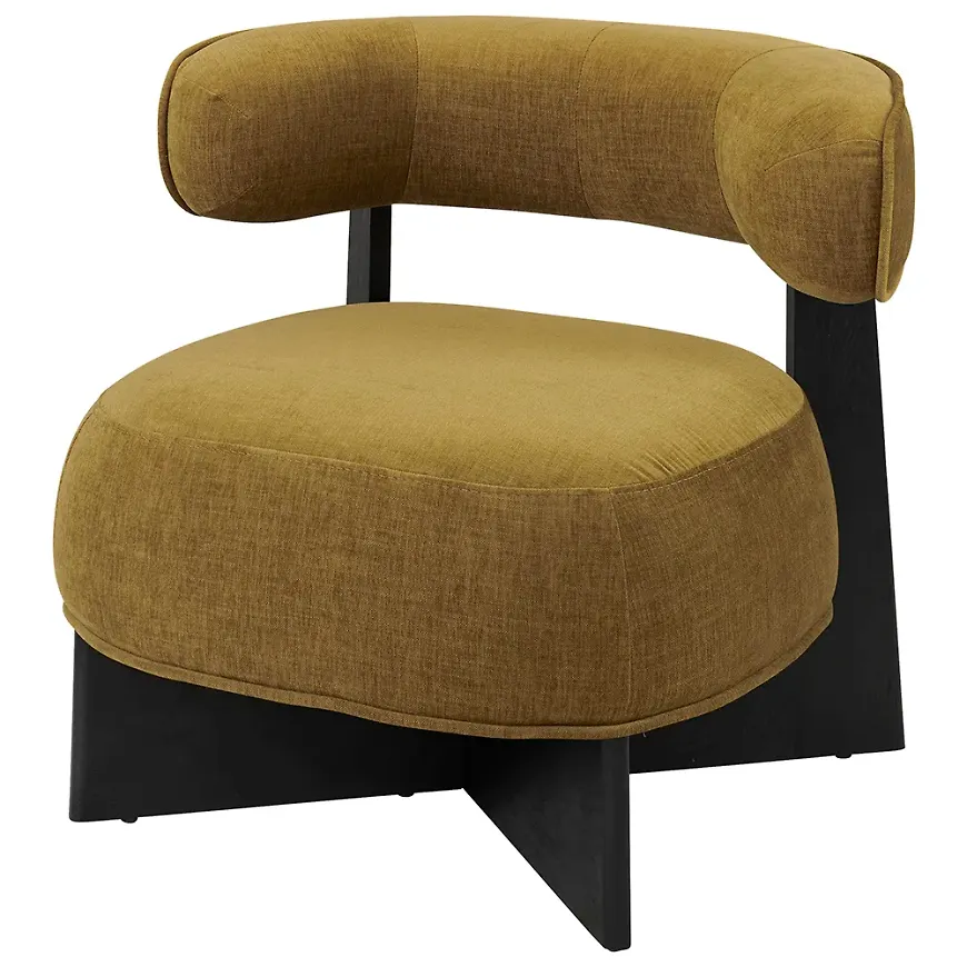 Svart Artwood-fåtölj i ek i fantastiskt fin modell.