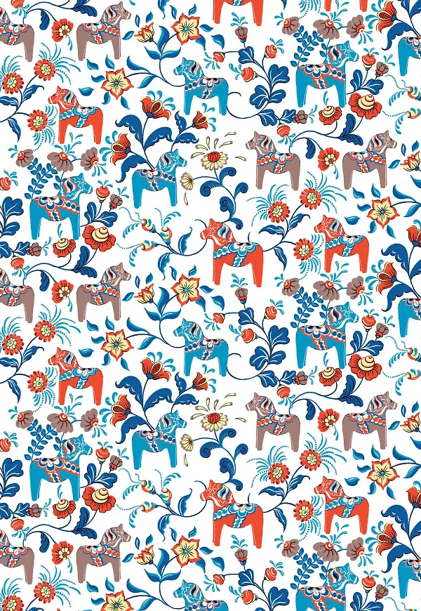 Orange Arvidssons Textil-vaxduk i söt modell.