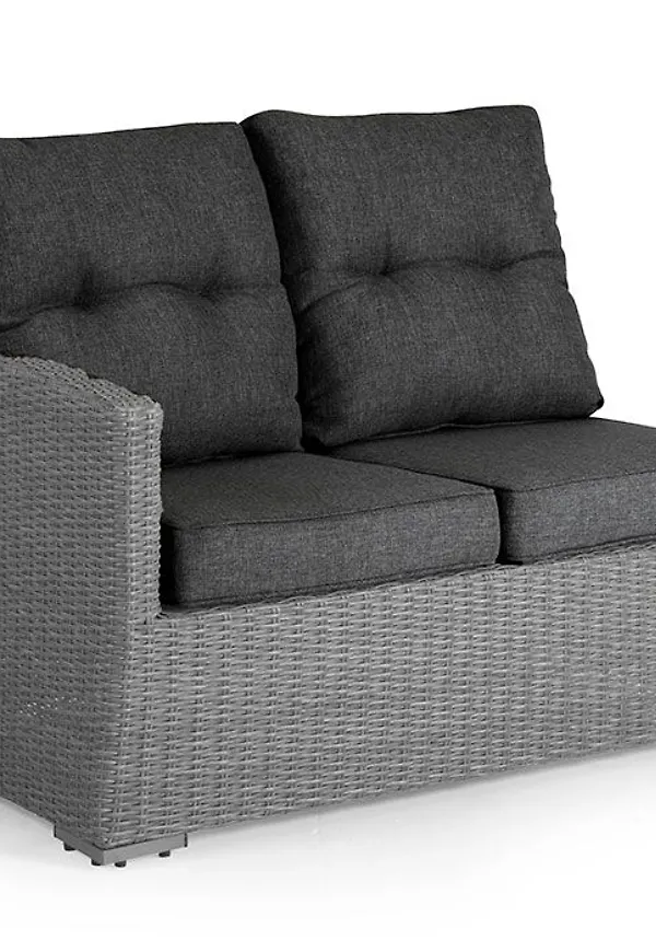 Fantastiskt snygg brafab soffgrupp i grå färg gjord i aluminium.