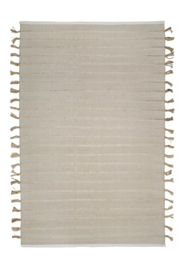 Beige Classic Collection-bomullsmatta i fantastiskt snygg modell.