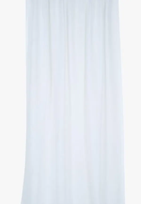 Härlig hemtex gardin i vit färg gjord i linne.