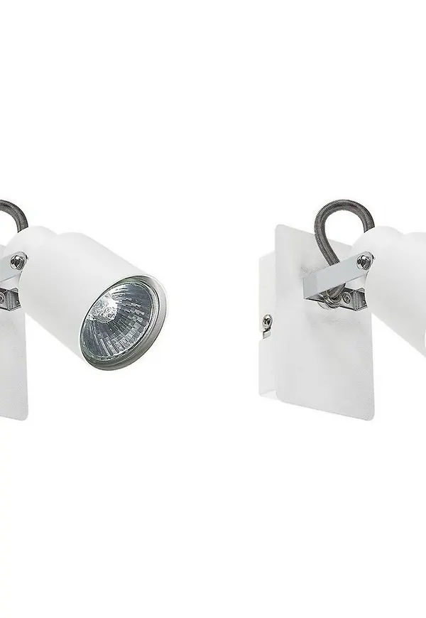 Trendig halogenlampa i vit färg gjord i järn.