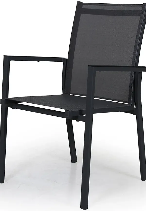 Jättesnygg grå stol i aluminium från Brafab.