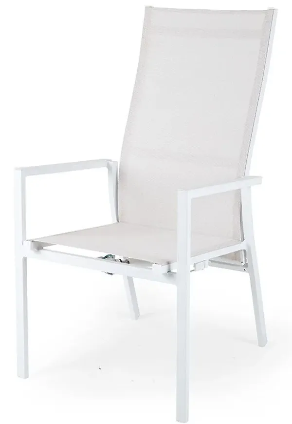 Riktigt snygg positionsstol i aluminium från Brafab.