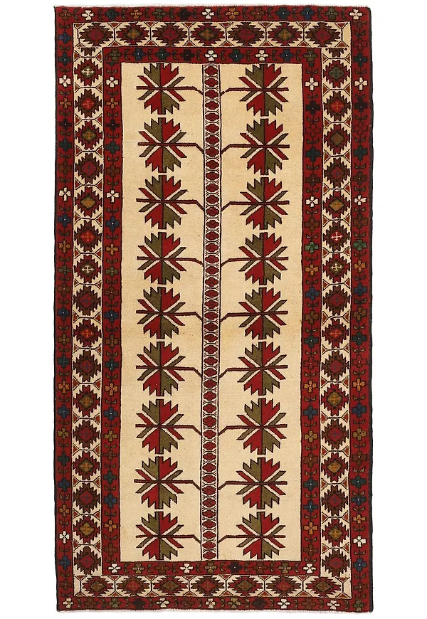 Ikonisk röd matta i ull från Rezas.