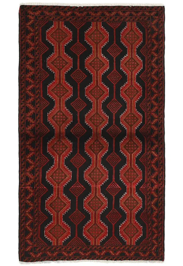 Skön mörkblå ullmatta 2026 från Rezas.