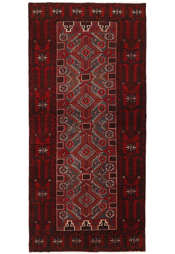 Otroligt fin röd ullmatta 2026 från Rezas.