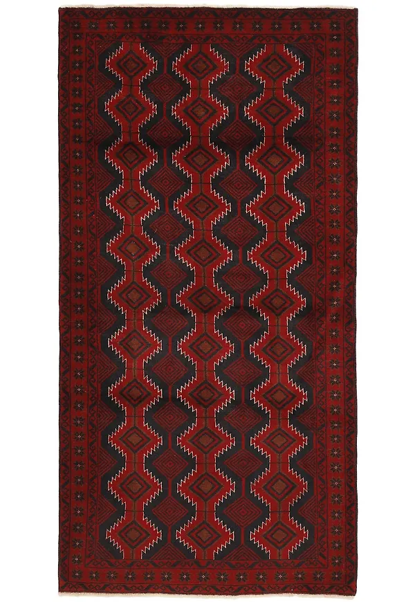 Elegant ullmatta i rött från Rezas.