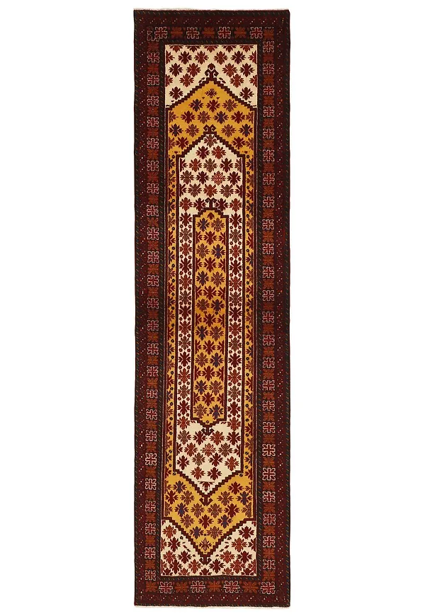 Jättesnygg matta i mörkblå färg gjord i ull.