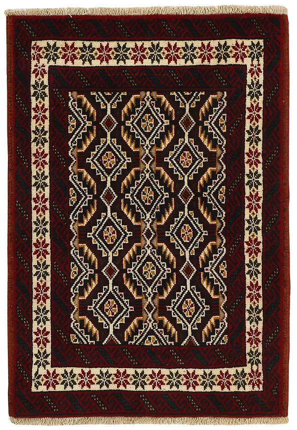 Härlig röd ullmatta 2026 från Rezas.