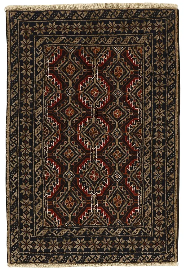 Skön röd matta i ull från Rezas.