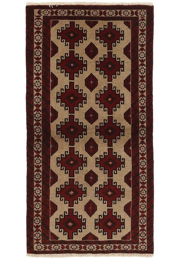 Fantastiskt snygg ullmatta i mörkblått från Rezas.