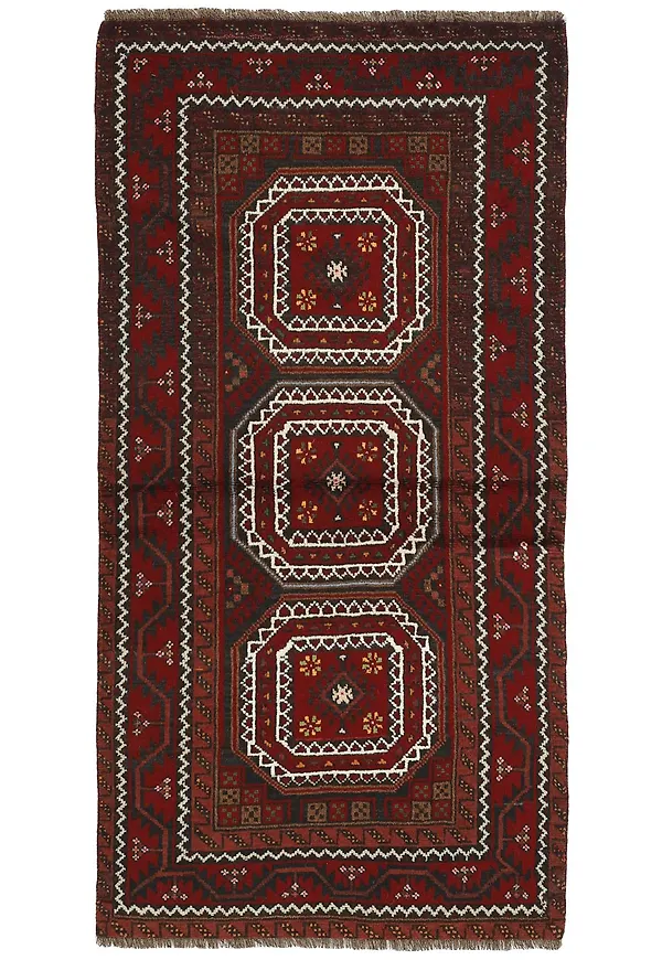 Moderiktig vit matta i ull från Rezas.