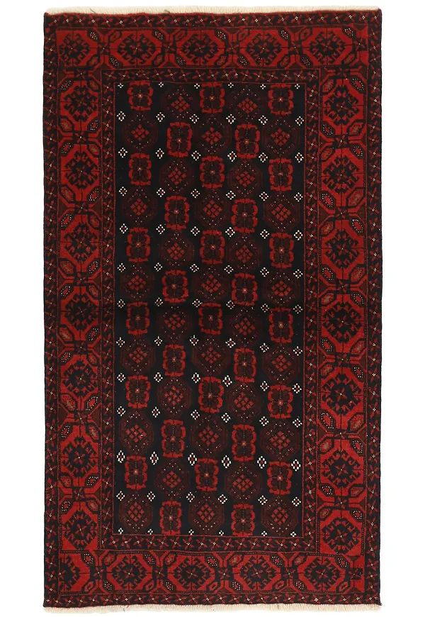 Smickrande matta i vit färg gjord i ull.