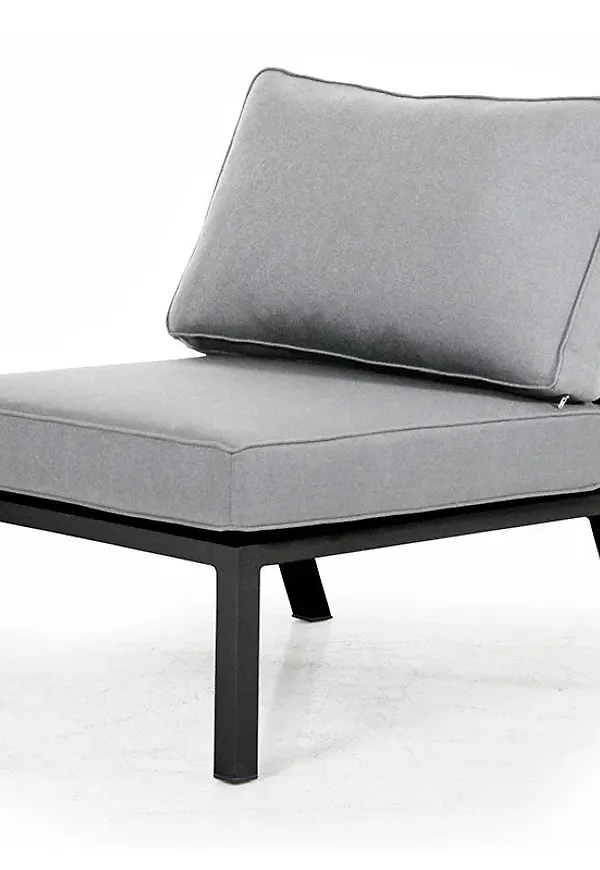 Snygg aluminiumutemöbel i svart från Brafab.