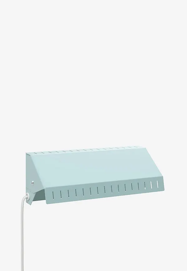 Blå Belid-lampa i klassisk modell.