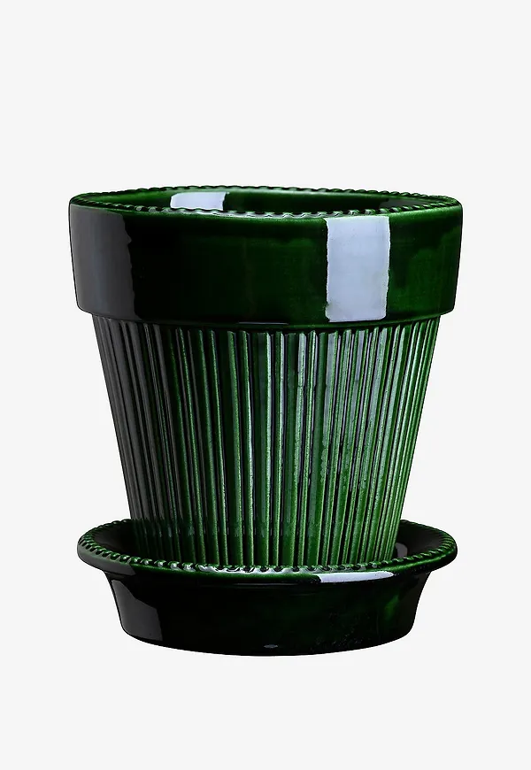 Fantastiskt snygg kruka i grönt från Bergs Potter.