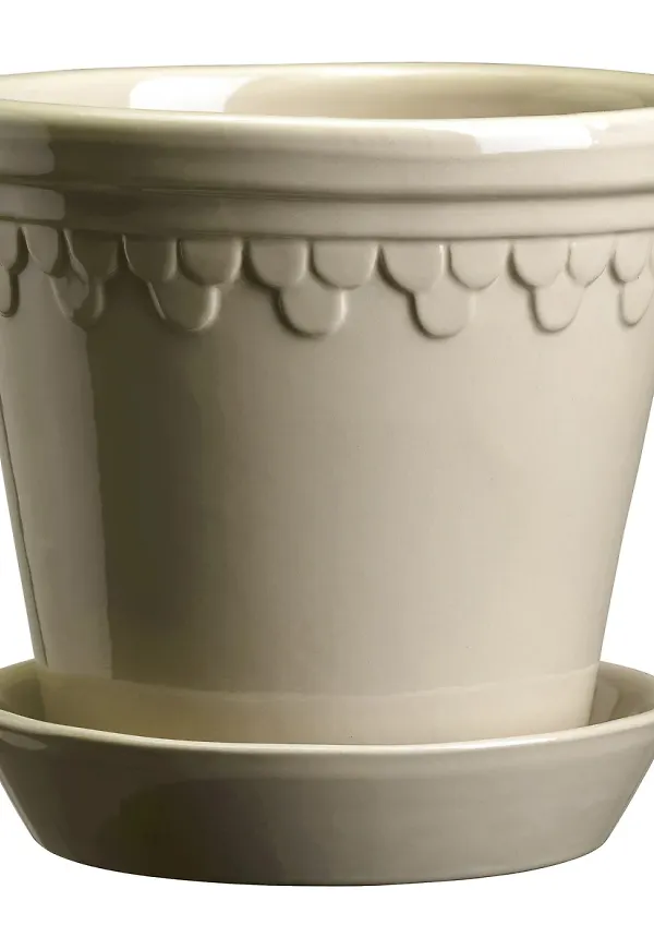 Komfortabel beige kruka 2025 från Bergs Potter.