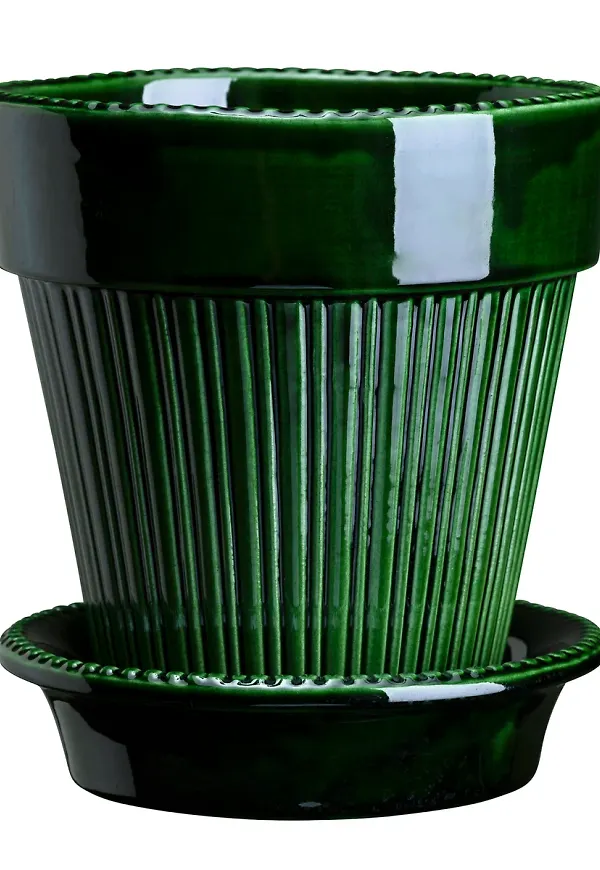 Stilren grön kruka 2025 från Bergs Potter.