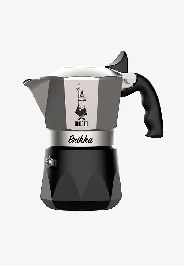Riktigt fin espressomaskin i silver från Bialetti.