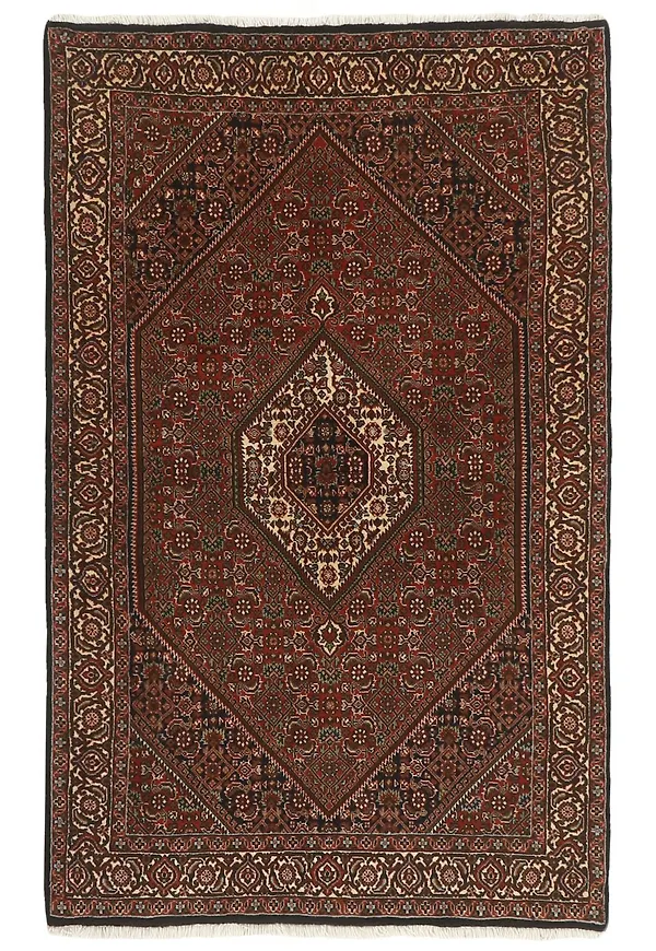 Röd Rezas-matta i otroligt snygg modell.