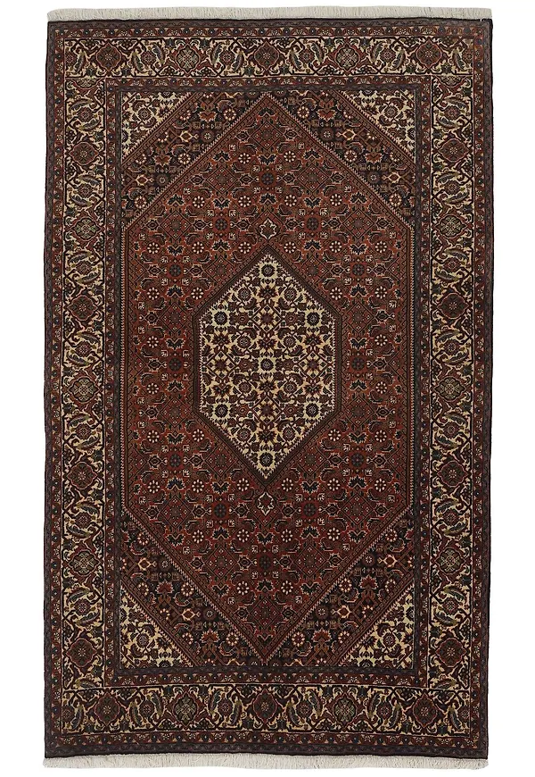 Söt ullmatta i rött från Rezas.