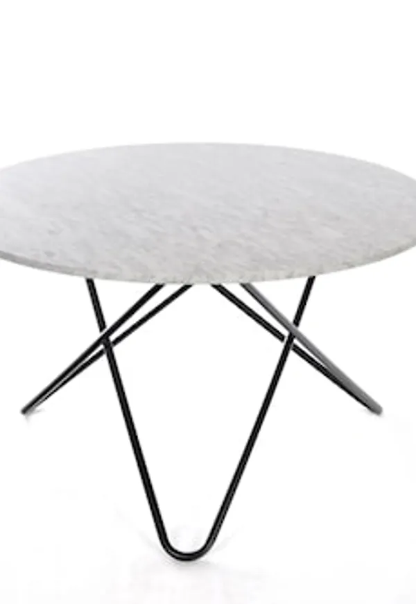 Vit OX DENMARQ-matbord i otroligt snygg modell.