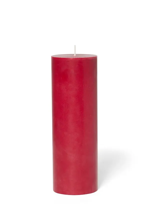 Röd Granit-blockljus i riktigt trendig modell.
