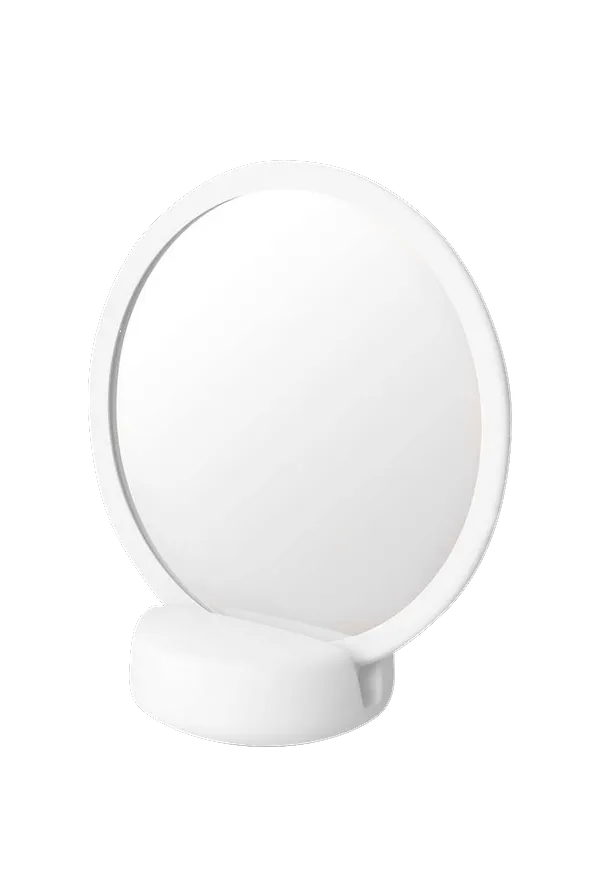 Skön sminkspegel i vitt från Blomus.