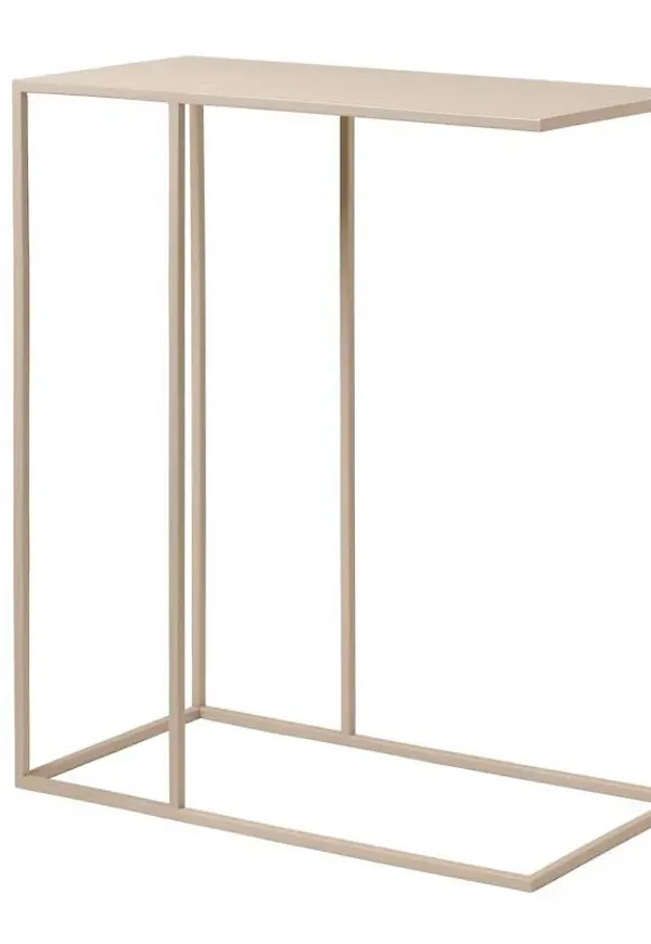 Beige Blomus-avlastningsbord i otroligt snygg modell.